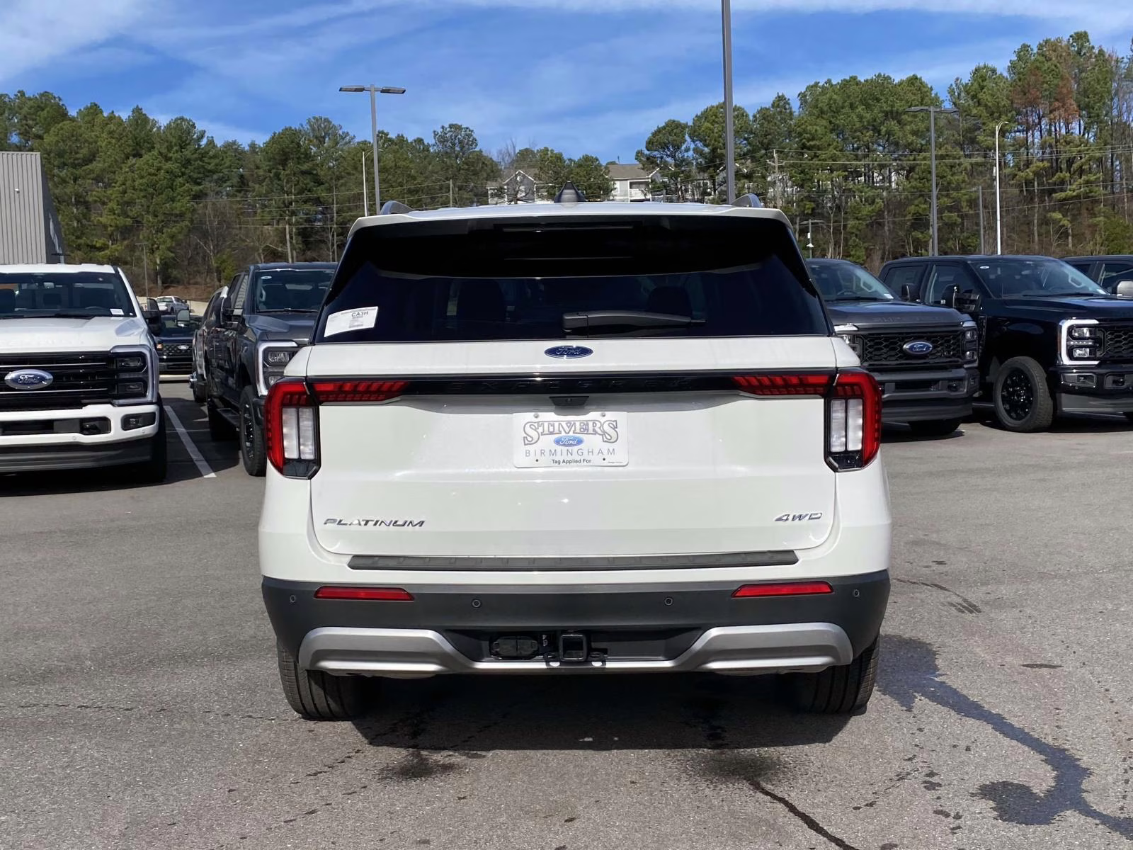 2026 White Metallic Ford Explorer Platinum 4X4 SUV