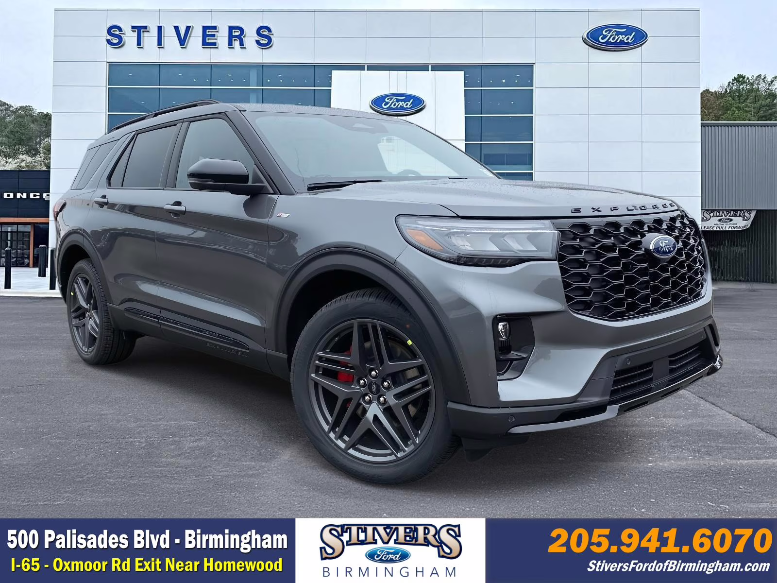 2026 Carbonized Gray Metallic Ford Explorer ST-Line 4X4 SUV