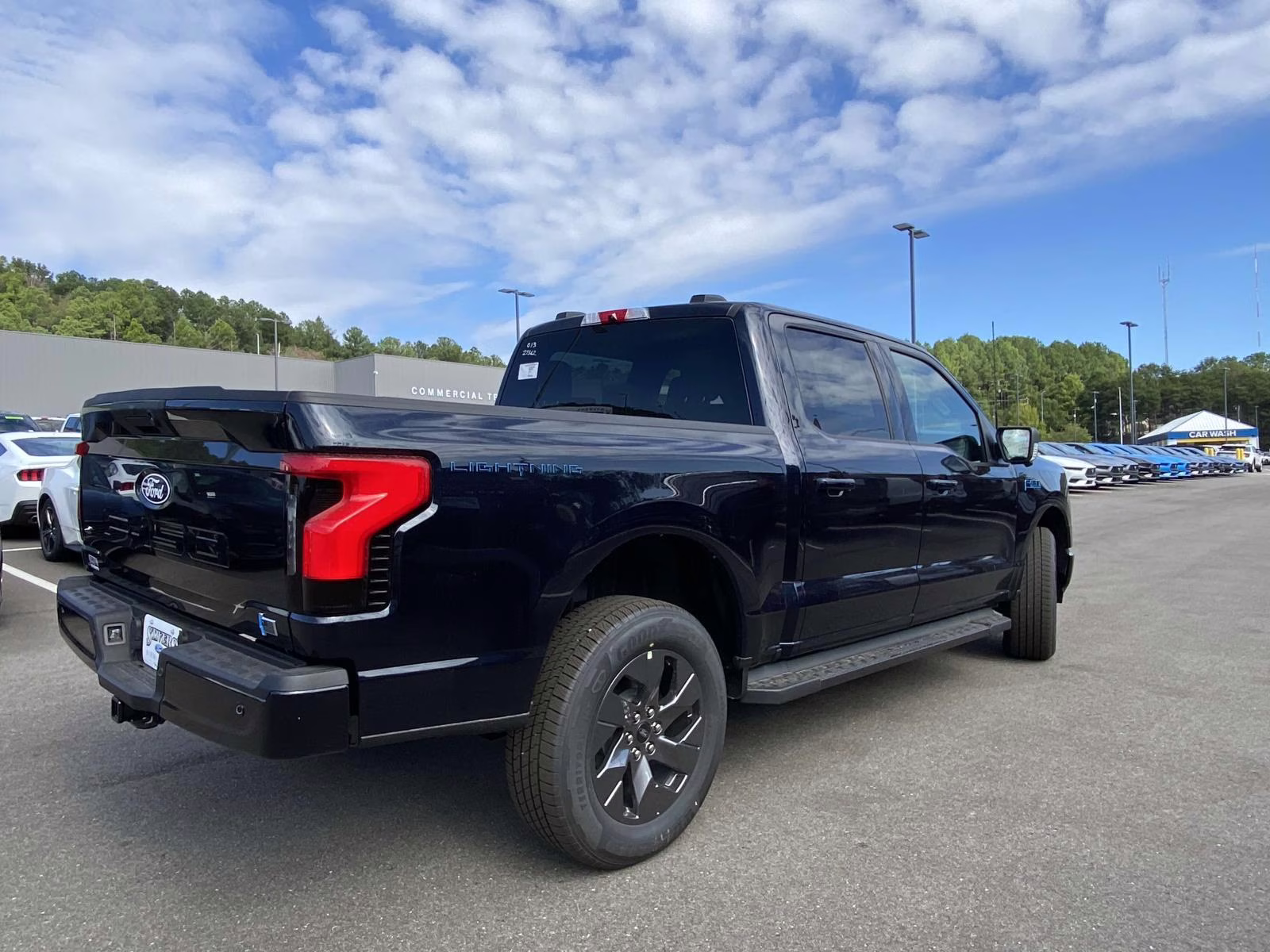 2025 Antimatter Blue Metallic Ford F-150 Lightning Flash AWD Truck