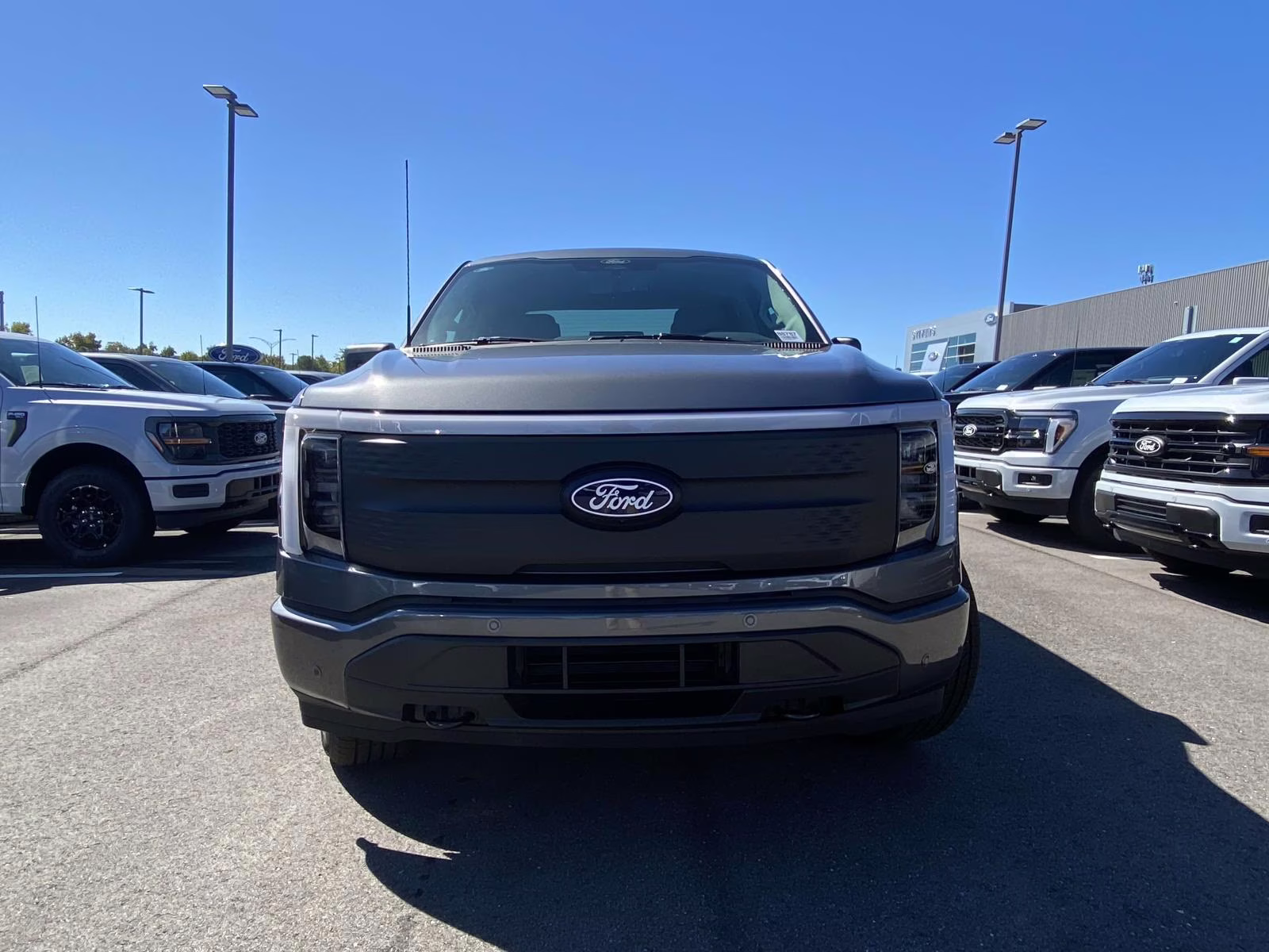 2025 Carbonized Gray Metallic Ford F-150 Lightning Flash AWD Truck
