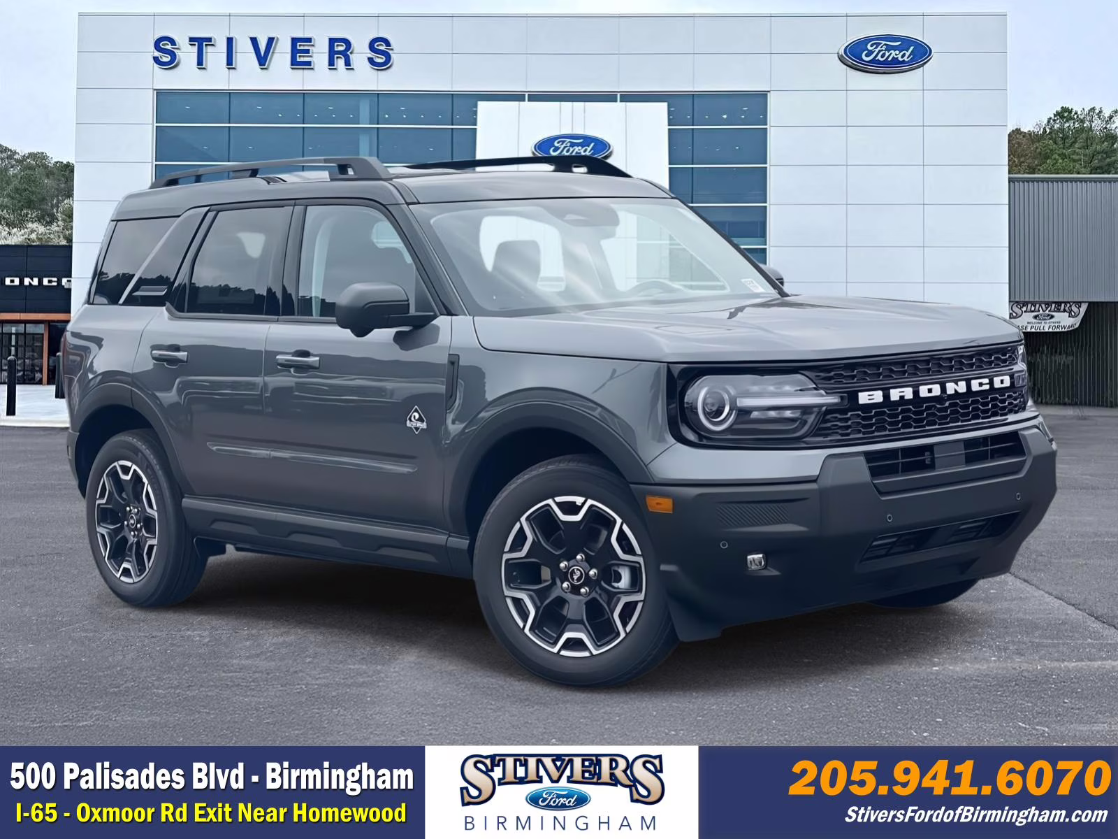 2025 Carbonized Gray Metallic Ford Bronco Sport Outer Banks 4X4 SUV