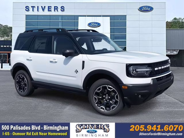 2025 Oxford White Ford Bronco Sport Outer Banks 4X4 SUV