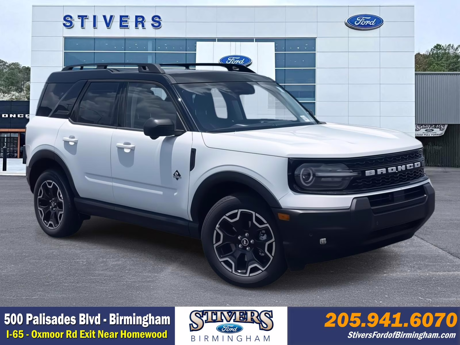 2025 Oxford White Ford Bronco Sport Outer Banks 4X4 SUV