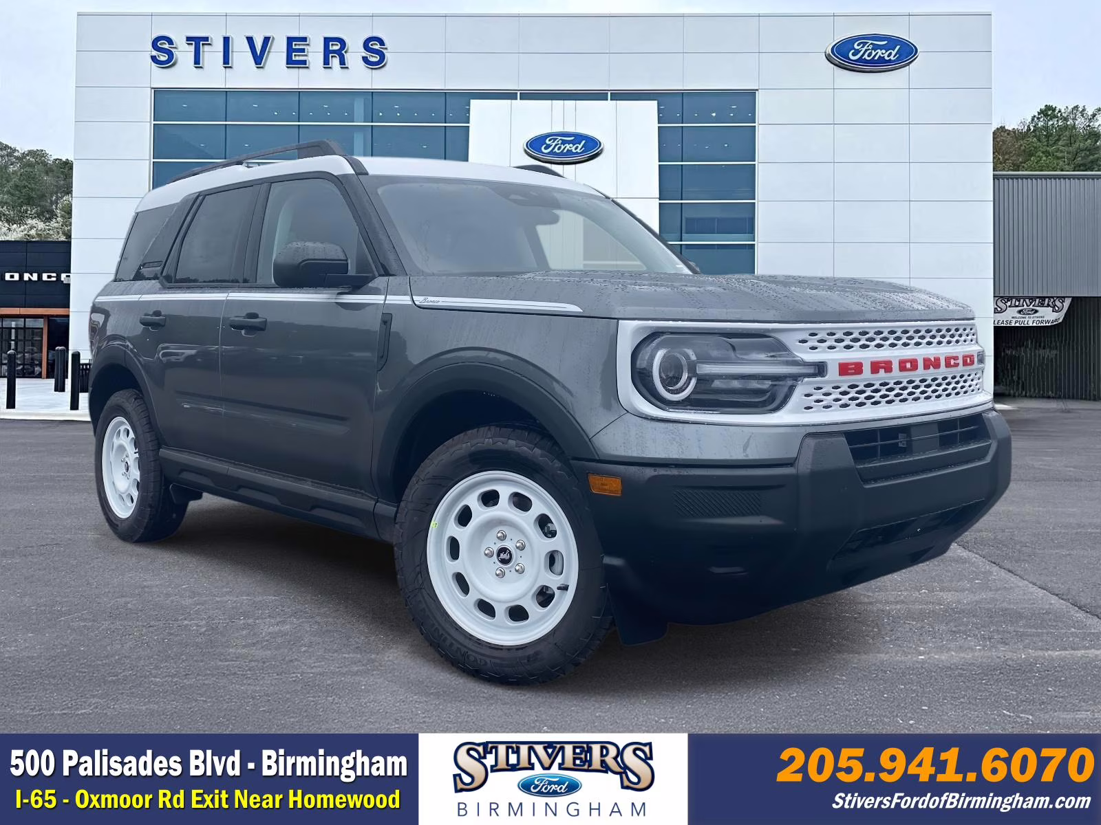 2025 Gray Metallic Ford Bronco Sport Heritage 4X4 SUV