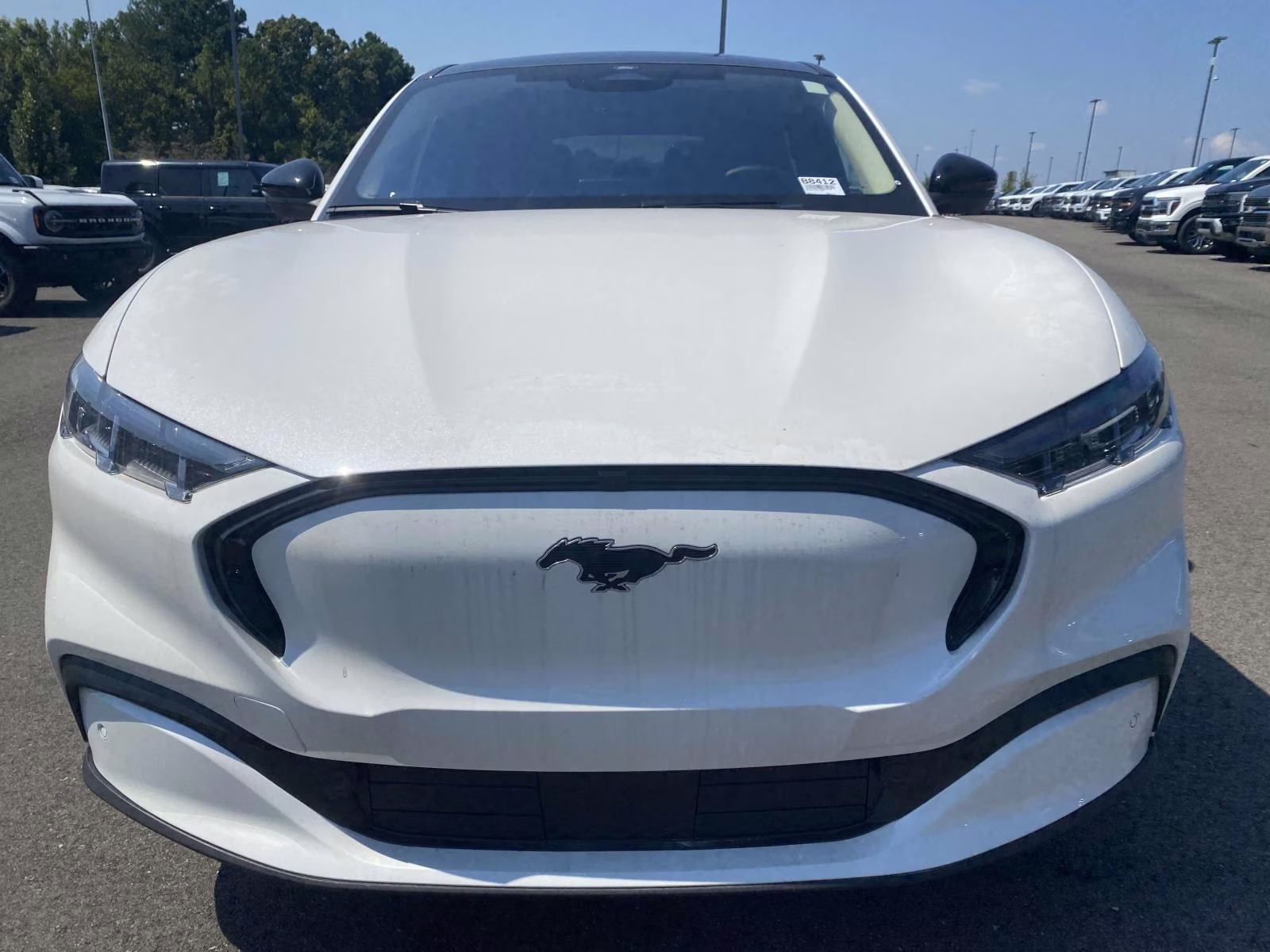 2025 Star White Metallic Tri-Coat Ford Mustang Mach-E Premium RWD SUV