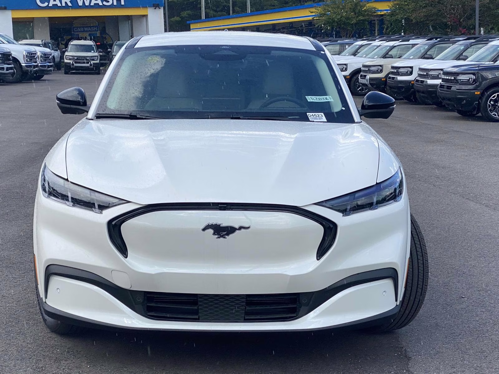 2025 Star White Metallic Tri-Coat Ford Mustang Mach-E Premium AWD SUV