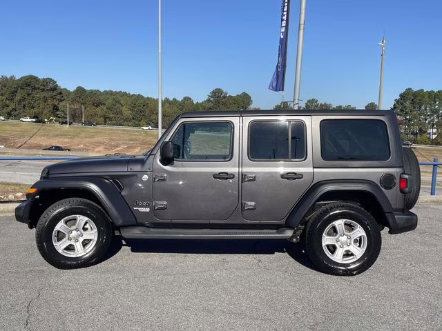 2019 Granite Crystal Metallic Clearcoat Jeep Wrangler Unlimited Sport S 4X4 SUV