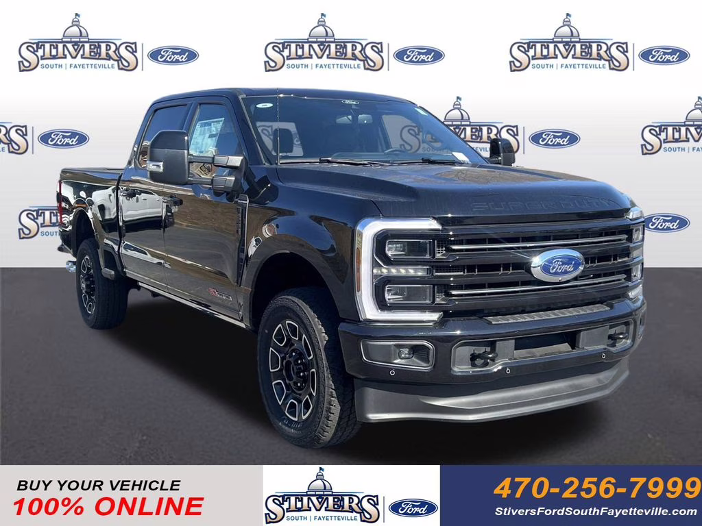 2025 Black Metallic Ford Super Duty F-350 SRW Platinum 4X4 Truck