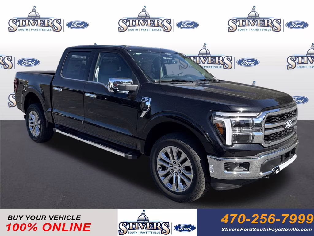 2025 Black Metallic Ford F-150 Lariat 4X4 Truck