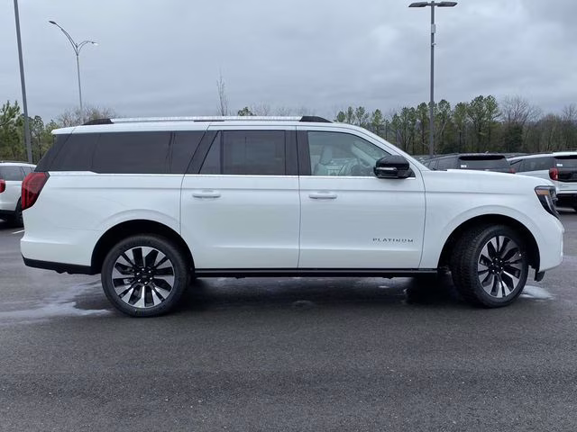 2025 White Metallic Ford Expedition Max Platinum 4X4 SUV