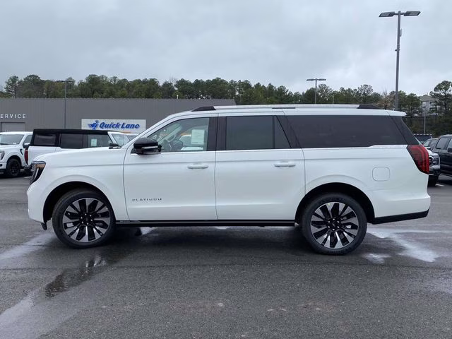 2025 White Metallic Ford Expedition Max Platinum 4X4 SUV