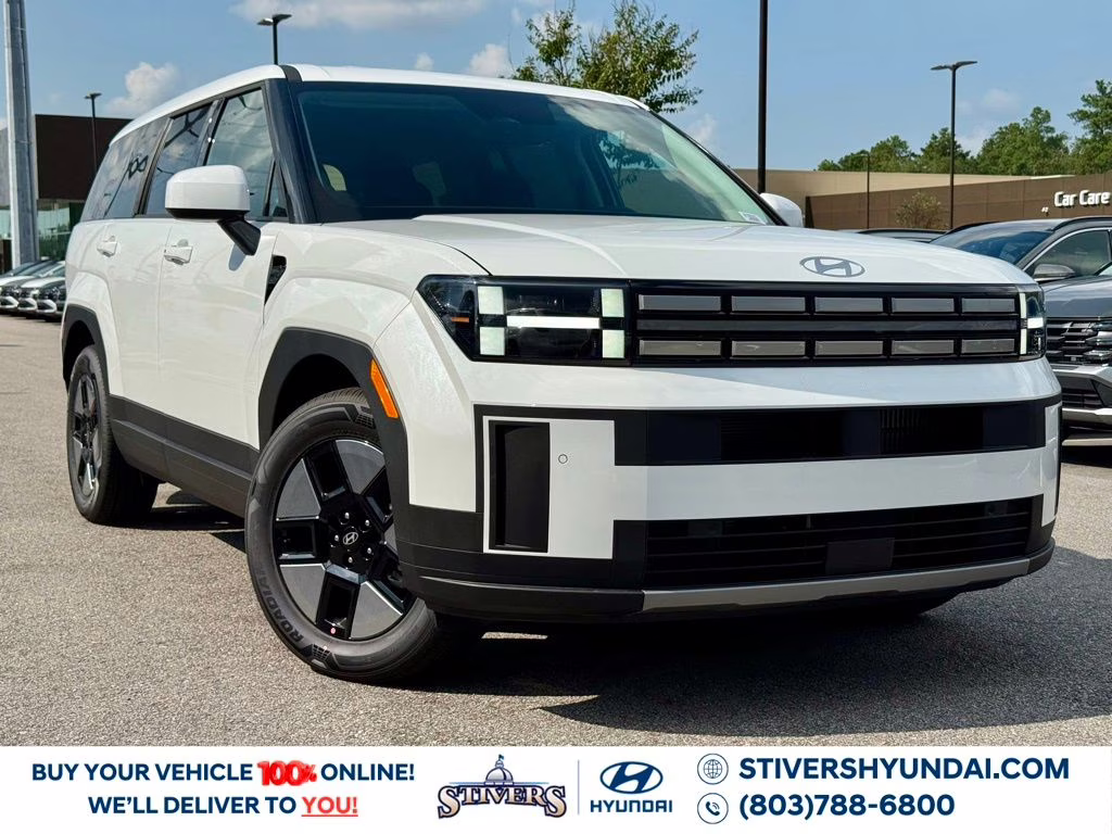 2026 Serenity White Hyundai Santa Fe Hybrid SE FWD SUV