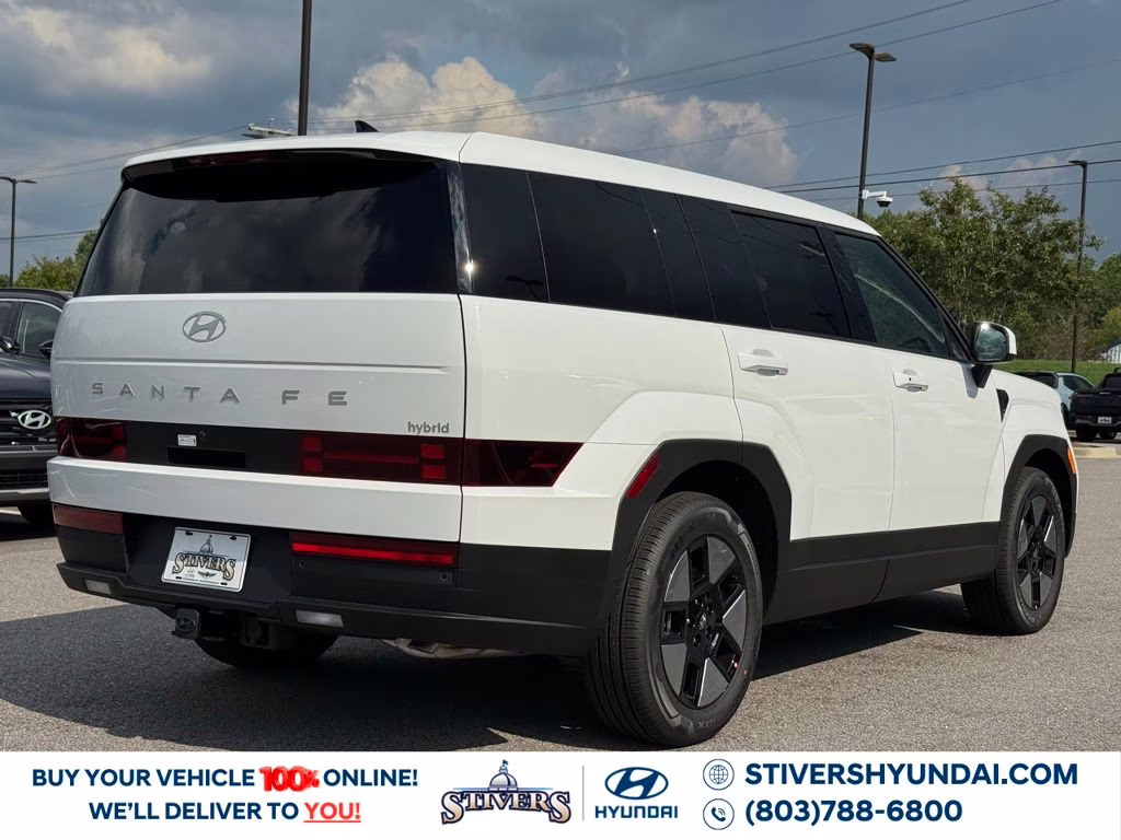 2026 Serenity White Hyundai Santa Fe Hybrid SE FWD SUV