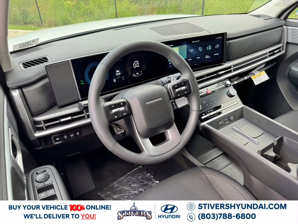 2026 Serenity White Hyundai Santa Fe Hybrid SE FWD SUV