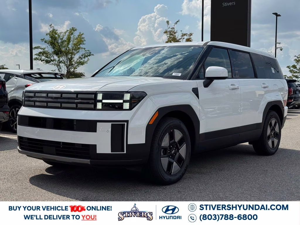 2026 Serenity White Hyundai Santa Fe Hybrid SE FWD SUV