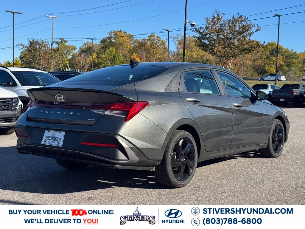 2026 Amazon Gray Hyundai Elantra Hybrid SEL Sport FWD Sedan