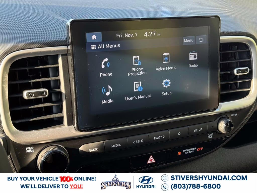 2026 Lunar White Hyundai Venue SEL FWD SUV