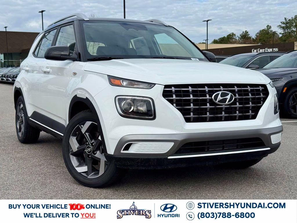 2026 Lunar White w/Black Roof Hyundai Venue SEL FWD SUV