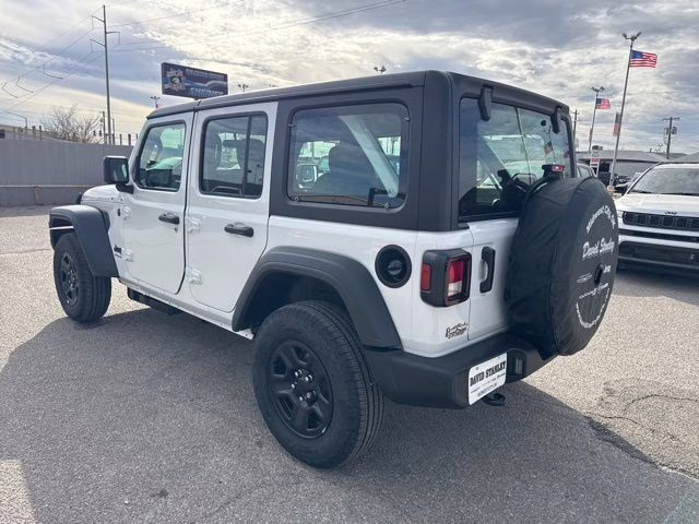 2026 Bright White Clearcoat Jeep Wrangler Sport 4X4 SUV
