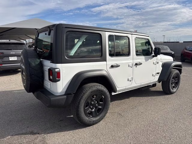 2026 Bright White Clearcoat Jeep Wrangler Sport 4X4 SUV