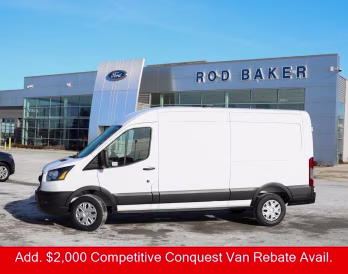 2026 Oxford White Ford Transit Cargo Van Base RWD Van