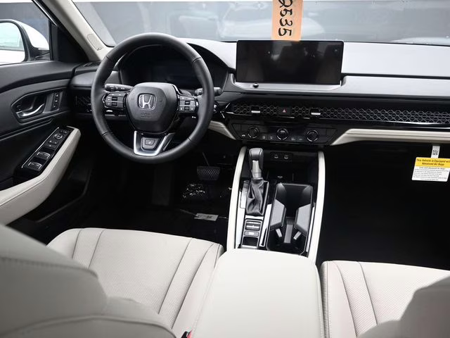 2025 Platinum White Pearl Honda Accord Hybrid Touring FWD Sedan