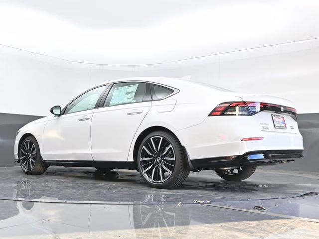 2025 Platinum White Pearl Honda Accord Hybrid Touring FWD Sedan