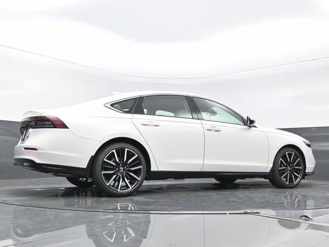 2025 Platinum White Pearl Honda Accord Hybrid Touring FWD Sedan