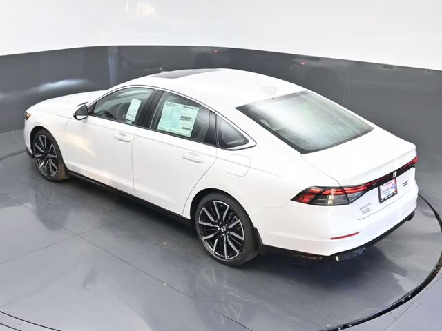 2025 Platinum White Pearl Honda Accord Hybrid Touring FWD Sedan