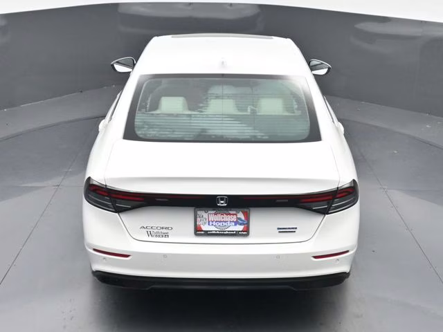 2025 Platinum White Pearl Honda Accord Hybrid Touring FWD Sedan