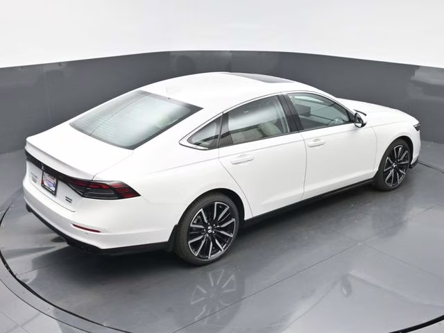 2025 Platinum White Pearl Honda Accord Hybrid Touring FWD Sedan