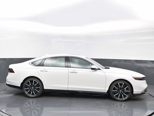 2025 Platinum White Pearl Honda Accord Hybrid Touring FWD Sedan