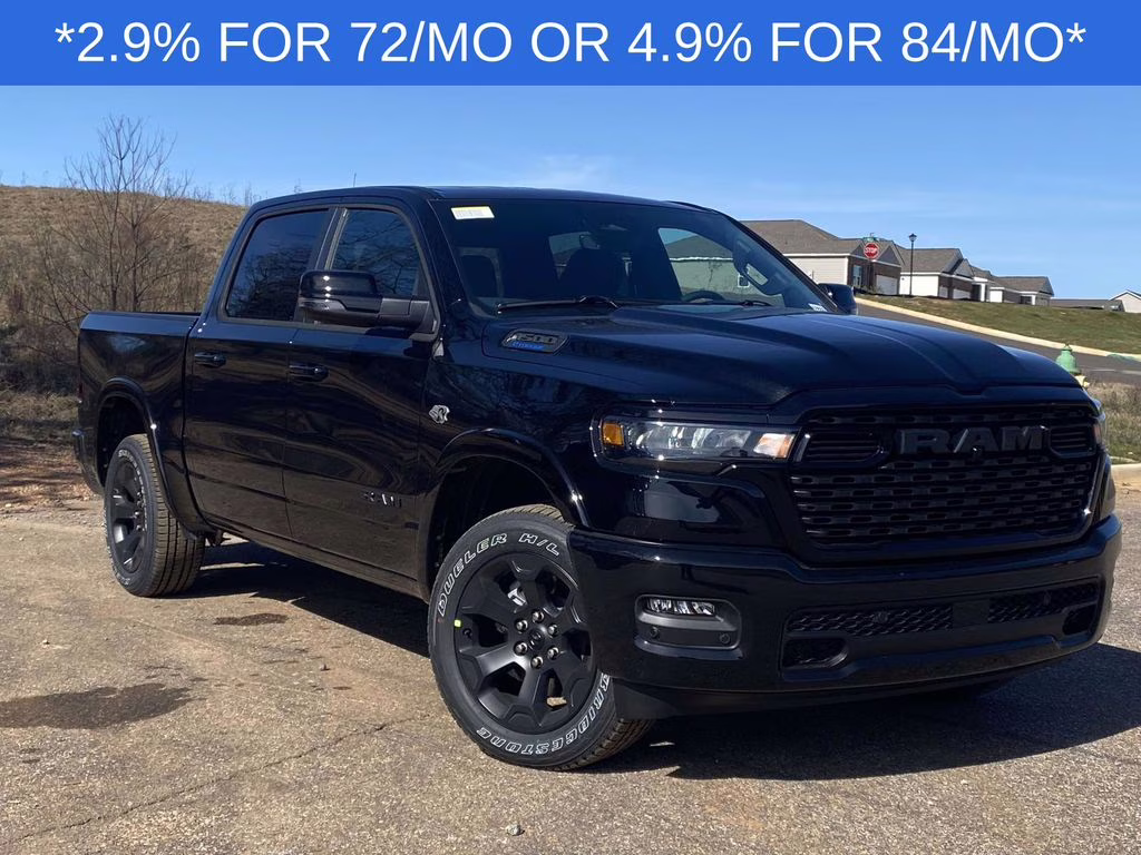 2026 Diamond Black Crystal Pearlcoat Ram 1500 Big Horn/Lone Star 4X4 Truck