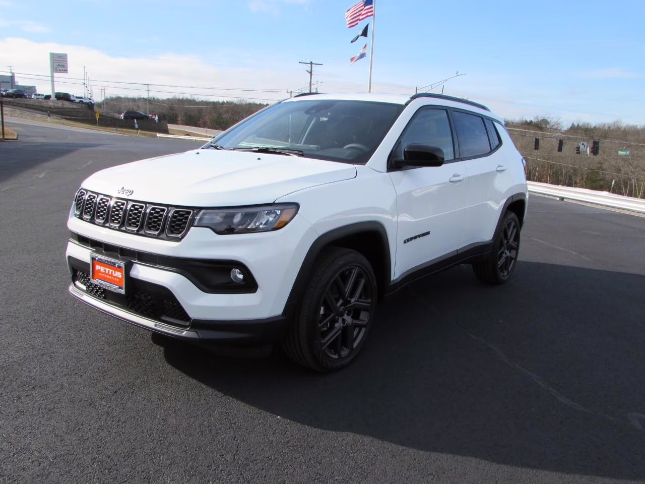 2026 Bright White Clearcoat Jeep Compass Latitude 4X4 SUV