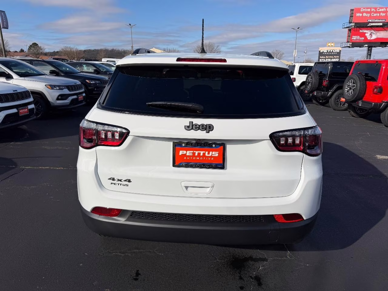 2026 Bright White Clearcoat Jeep Compass Latitude 4X4 SUV