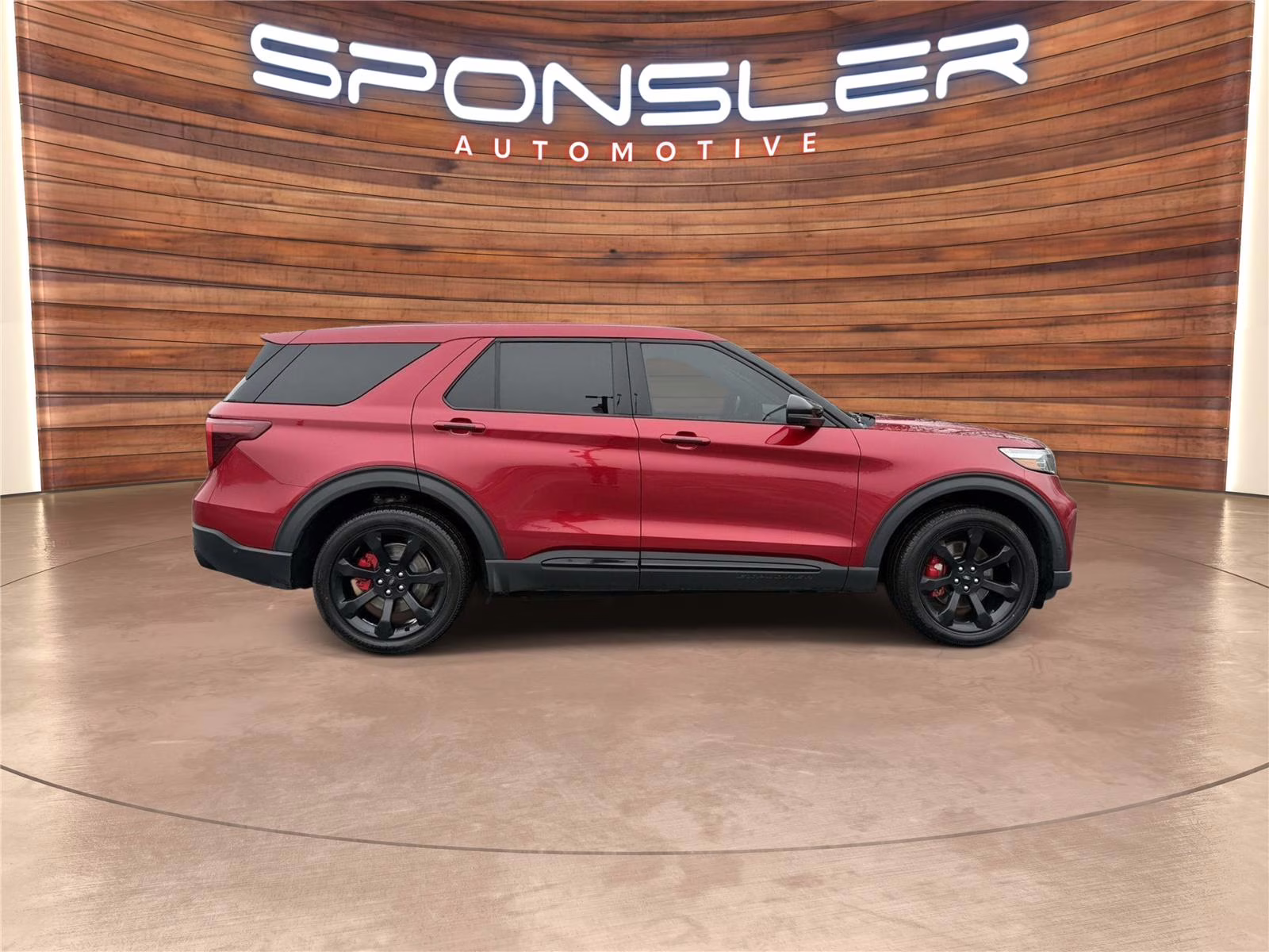 2021 Rapid Red Metallic Tinted Clearcoat Ford Explorer ST 4X4 SUV