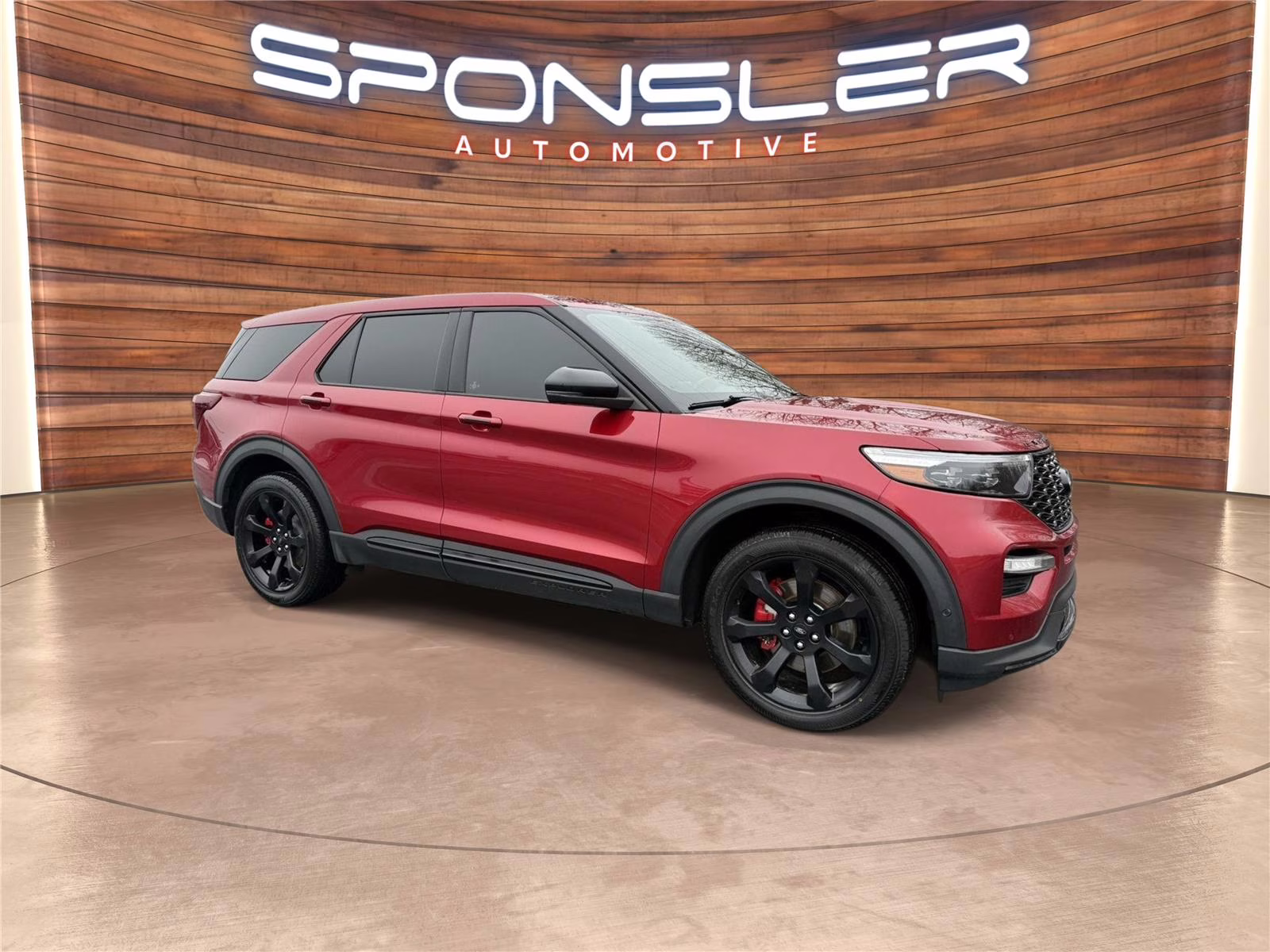 2021 Rapid Red Metallic Tinted Clearcoat Ford Explorer ST 4X4 SUV