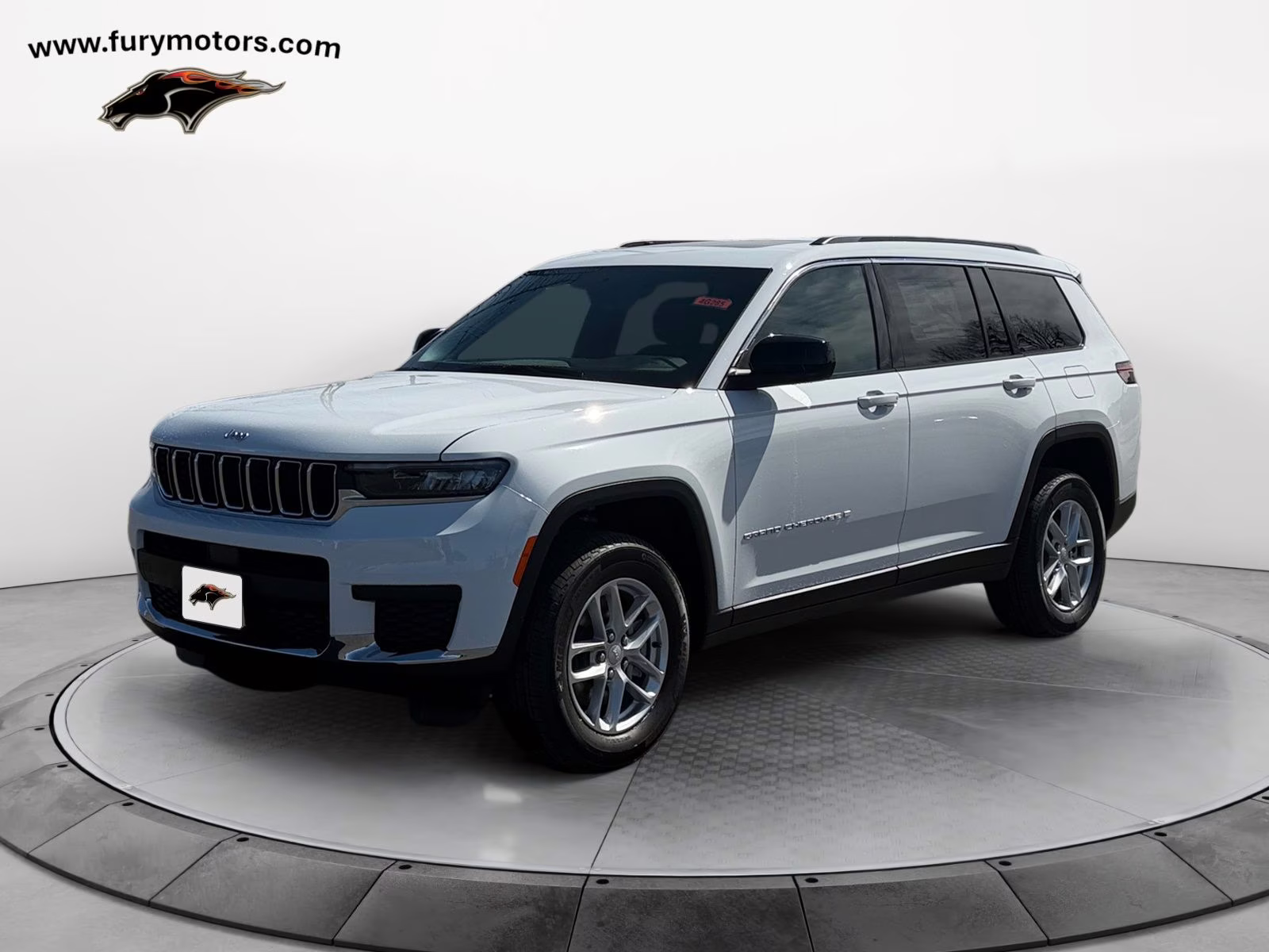 2025 Bright White Clearcoat Jeep Grand Cherokee L Laredo 4X4 SUV