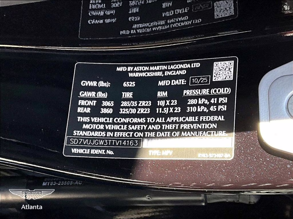 2026 Onyx Black Aston Martin DBX S AWD SUV