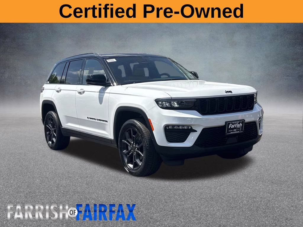 2025 Bright White Clearcoat Jeep Grand Cherokee Limited 4X4 SUV