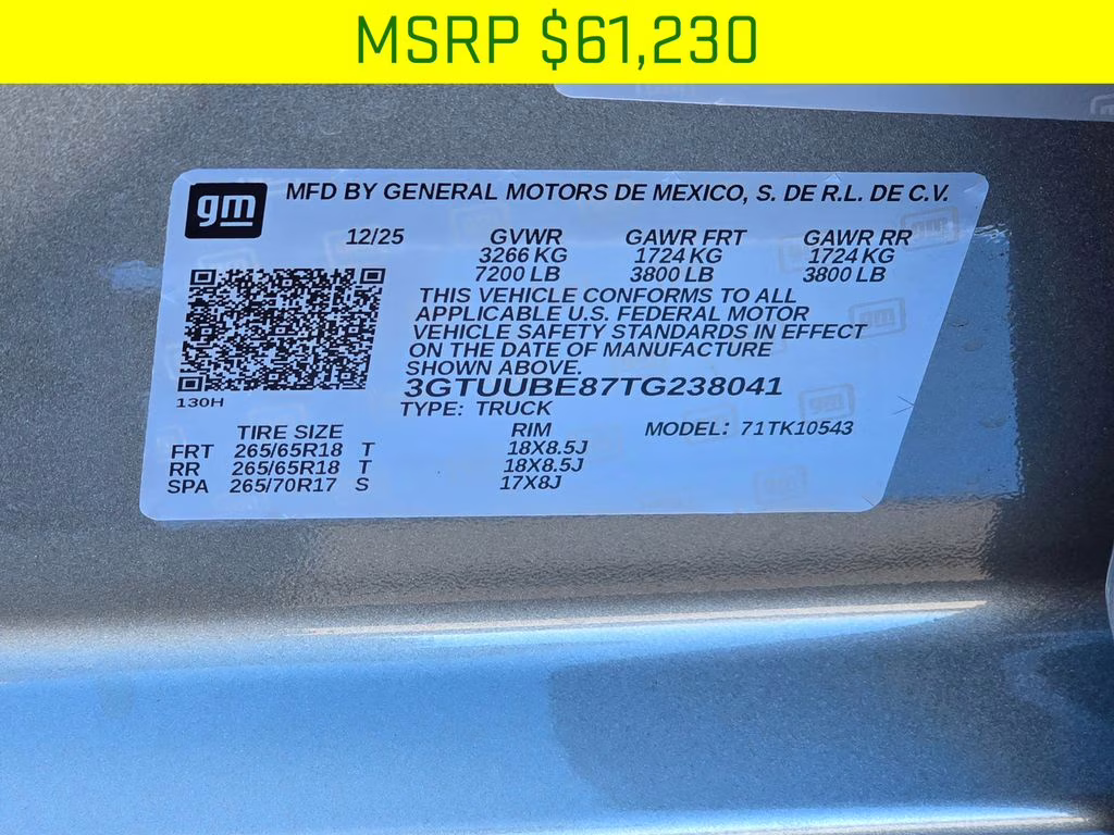2026 Sterling Metallic GMC Sierra 1500 SLE 4X4 Truck