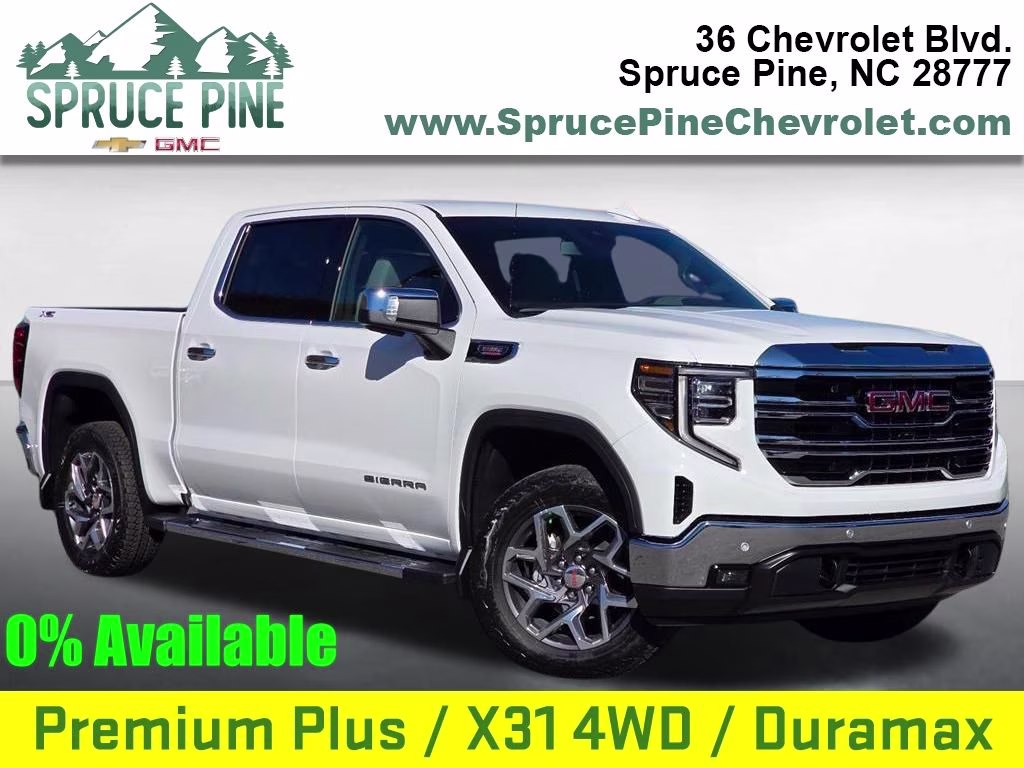 2026 Summit White GMC Sierra 1500 SLT 4X4 Truck
