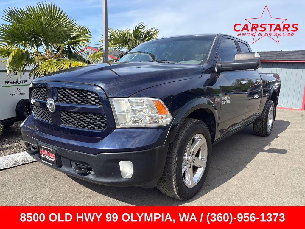 2014 True Blue Pearlcoat Ram 1500 Outdoorsman 4X4 Truck
