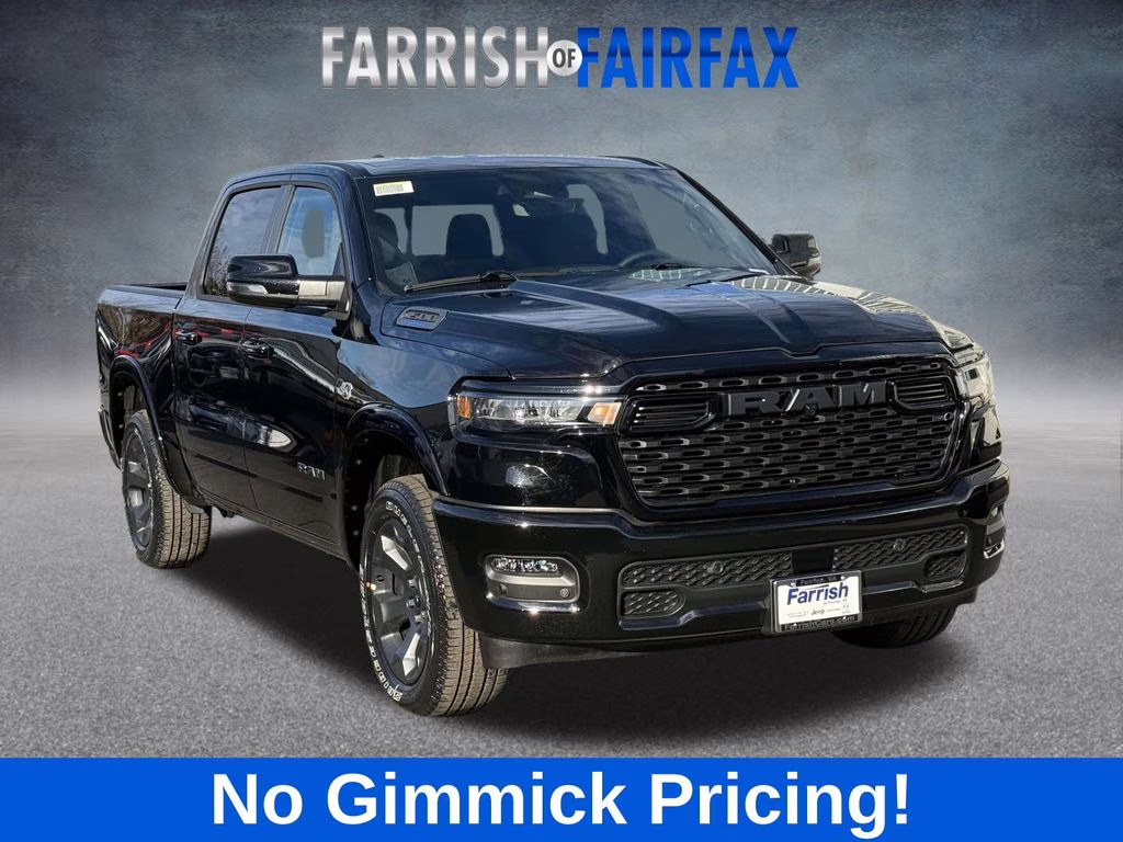 2026 Diamond Black Crystal Pearlcoat Ram 1500 Big Horn/Lone Star 4X4 Truck