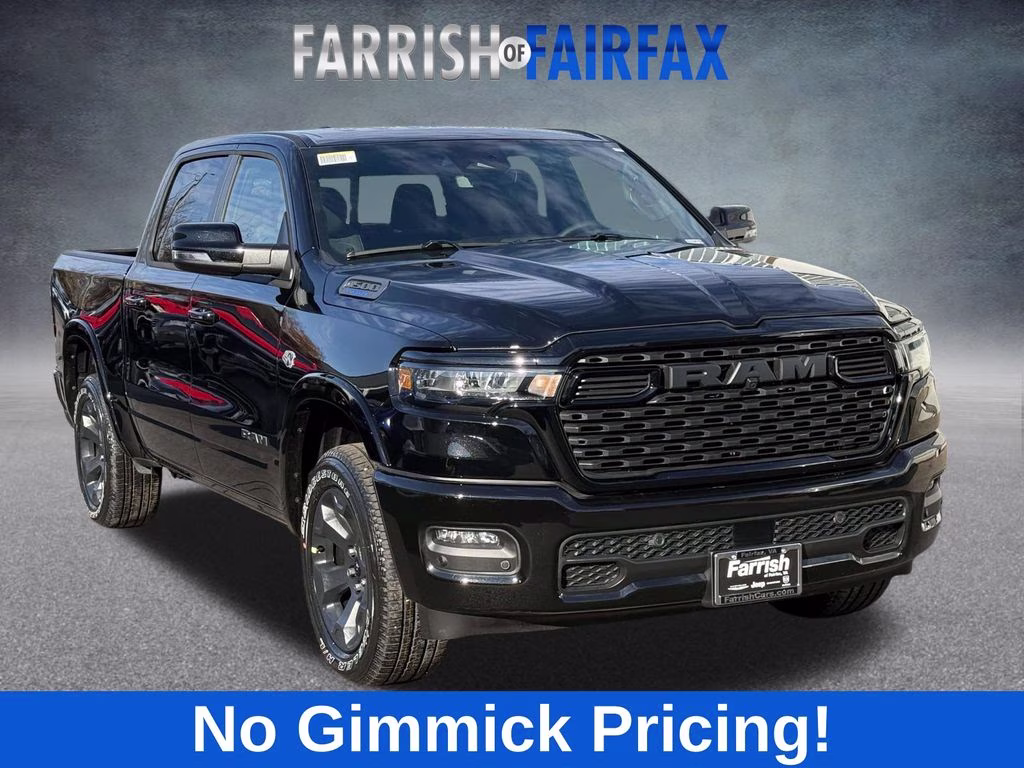 2026 Diamond Black Crystal Pearlcoat Ram 1500 Big Horn/Lone Star 4X4 Truck