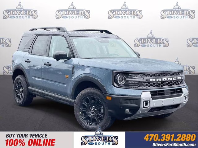 2025 Azure Gray Metallic Ford Bronco Sport Badlands 4X4 SUV