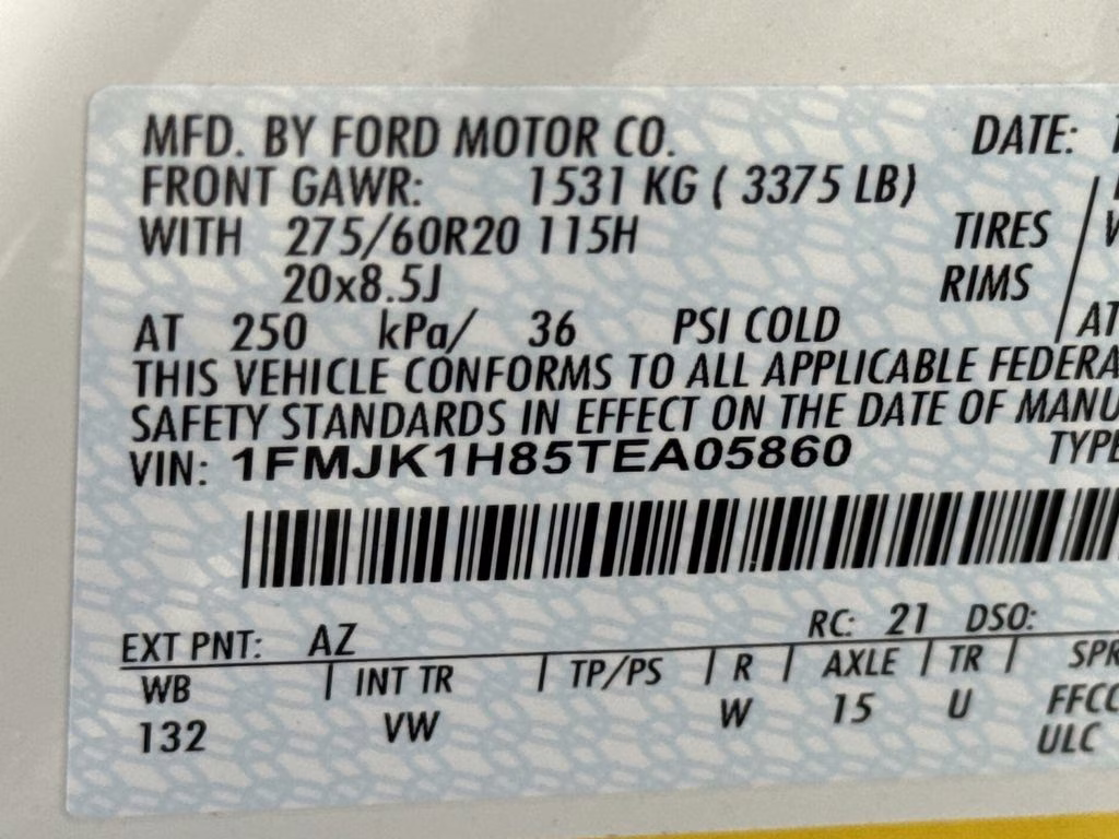 2026 White Metallic Ford Expedition Max Active RWD SUV