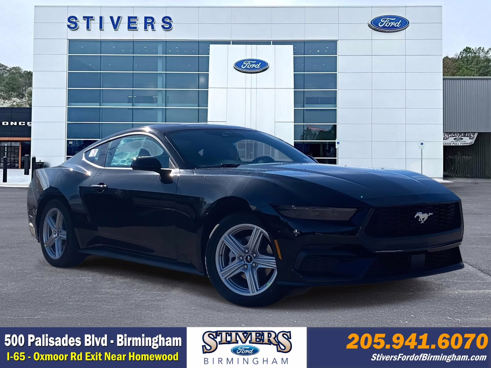 2026 Shadow Black Ford Mustang EcoBoost RWD Coupe