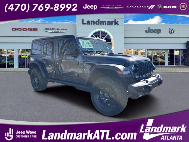 2026 Granite Crystal Metallic Clearcoat Jeep Wrangler Willys 4X4 Convertible