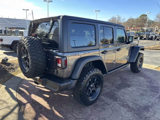 2026 Granite Crystal Metallic Clearcoat Jeep Wrangler Willys 4X4 Convertible